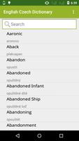 English to Czech Dictionary پوسٹر