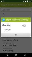 English Macedonian Dictionary capture d'écran 3