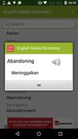 English to Malay Dictionary capture d'écran 1
