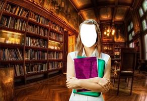 جامعة فتاة البدلة محرر الملصق