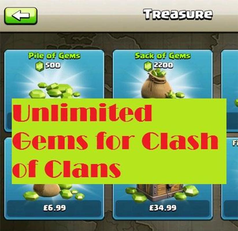 Unlimited Gems for Clash of Clans for Android APK Download
