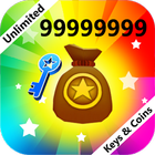 Unlimited Keys & Coins Prank icon