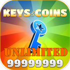 Unlimited Keys and Coins أيقونة