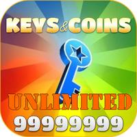 Unlimited Keys and Coins الملصق