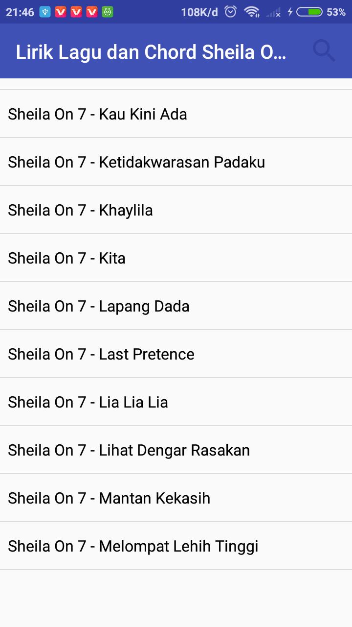 Lirik Lagu Dan Chord Gitar Sheila On 7 Pour Android Telechargez L Apk