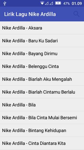 下载Lirik Lagu Nike Ardilla的安卓版本