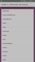 Guides to Cloud backup and recovery captura de pantalla 1