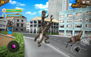 WereWolf Attack: Thành phố Survival Simulator 3D ảnh chụp màn hình 1