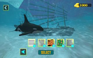 Blue Whale Survival Simulator: Angry Shark Game 스크린샷 1