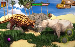 T-Rex Simulator 3D: jeu de survie Dino Attack Affiche