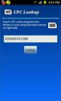 UPC Lookup Affiche