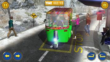 Mountain Auto Rickshaw Driving Simulator Free পোস্টার