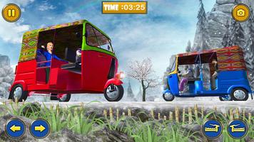 Montaña Sim Ricksh: Uphill Auto Tuk Tuk Rickshaw captura de pantalla 1
