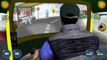 Sürücü dağ çekçek Sim: Auto Tuk Tuk Rickshaw Ekran Görüntüsü 3