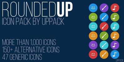 Rounded UP - icon pack Affiche