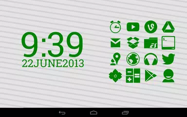 Stamped Green Icons APK download