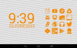 Stamped Orange Icons स्क्रीनशॉट 3