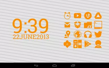 Stamped Orange Icons APK download