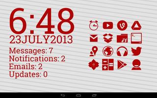 Stamped Red Icons screenshot 2