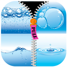 Transparent Water Zipper Lock icône