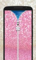 Glitter Zipper Lock Screen imagem de tela 1