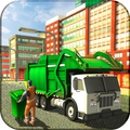 Real Garbage Truck 2017: City Cleaner Truck Park