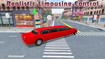 3d conducción de taxi limusina captura de pantalla 1