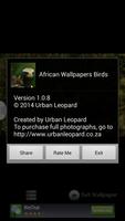 African Wallpapers:Birding1 تصوير الشاشة 2