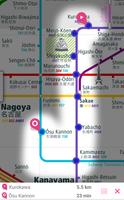 Nagoya Rail Map capture d'écran 2