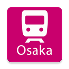 Osaka Rail Map Zeichen