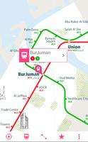 Dubai Rail Map plakat