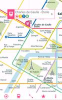 Paris Rail Map 海报
