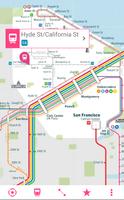San Francisco Rail Map poster
