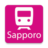 Sapporo Rail Map Zeichen