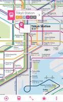 Tokyo Rail Map plakat