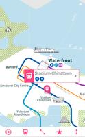 Vancouver Rail Map-poster