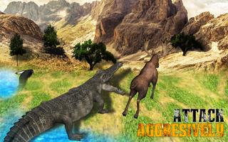 Crocodile Attack 2017: Wild Animal Survival Game اسکرین شاٹ 2