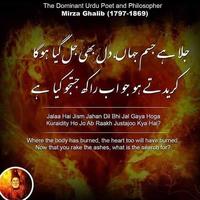 Mirza Ghalib Poetry Affiche