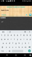 English to Urdu Dictionary capture d'écran 1