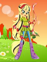 Dress up Applejack poster