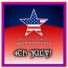 4th July USA Independence آئیکن
