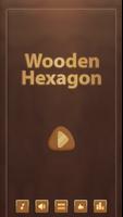 Wooden Hexagon: Dark Theme Affiche