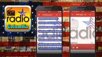 US Columbia FM Radio Station Online پوسٹر