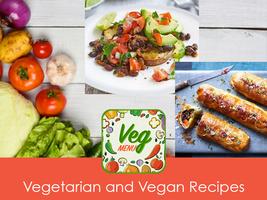 Vegetarian and Vegan Recipes Cartaz