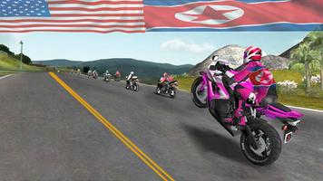 USA vs North Korea Bike Attack Fighting Race capture d'écran 3