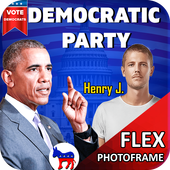 Democratic Party USA Flex maker &amp; Photo Frames icon
