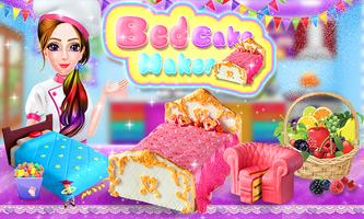 Princess Wedding Doll Bed Cake Maker: Cooking Game Affiche