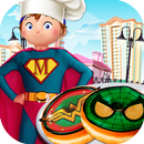 Superhero Donut Desserts Shop: Sweet Bakery Game APK