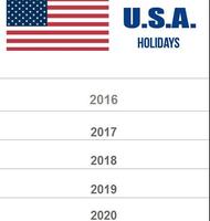 USA Holidays Calender ảnh chụp màn hình 3