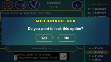Millionaire USA capture d'écran 3